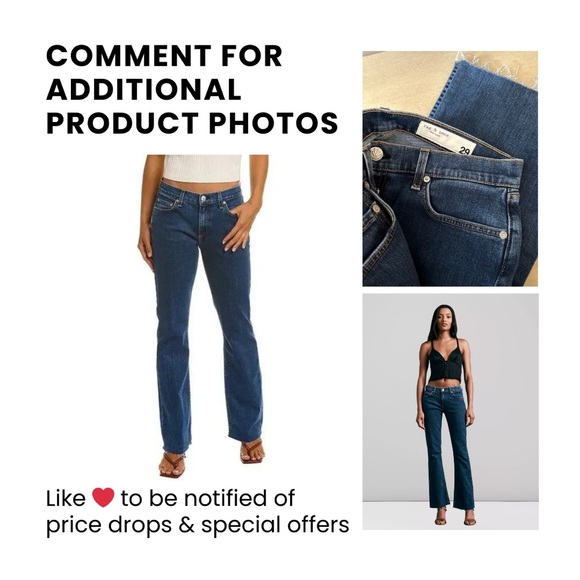 RAG & BONE Peyton Midrise Bootcut - size 29; Lily wash 💙 NWT - Picture 6 of 6